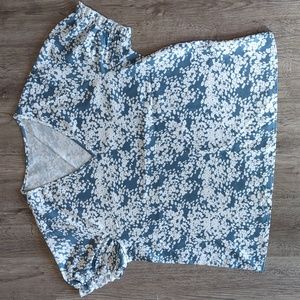 NWOT Shein Size 2X (16) Floral Printed Shirt